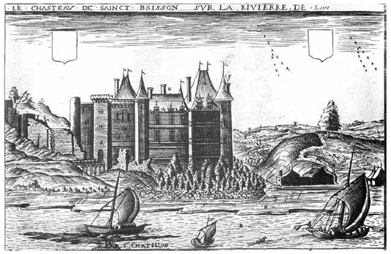 Castello di Saint Brisson sur Loire nel 1600