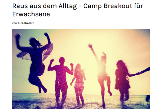 Ferienlager für Erwachsene, Digital Detox, Digitale Auszeit, Camp Breakout, Sommercamp Erwachsene