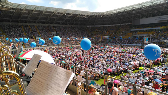 Der Schlussgottesdienst im Stadion