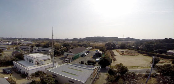 無人ヘリからの空撮