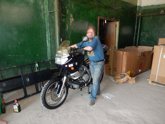 My new friend Igor and my bike