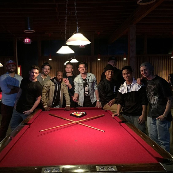 2015.1.22 Fun night with good friends. Sending off my brother @anzeskrube as he departs for @chrisbrownofficial tour ! You and @tonybellissimo be safe, have fun and roast!