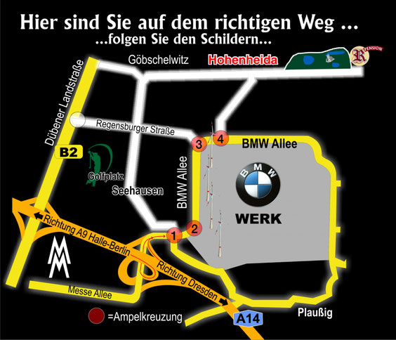 folgen Sie in Hohenheida einfach der Beschilderung