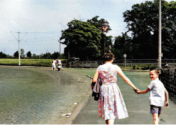 Abb. 21B Herler Straße kurz vor dem Elisabetn-Schäfer -Weg - 1950er 