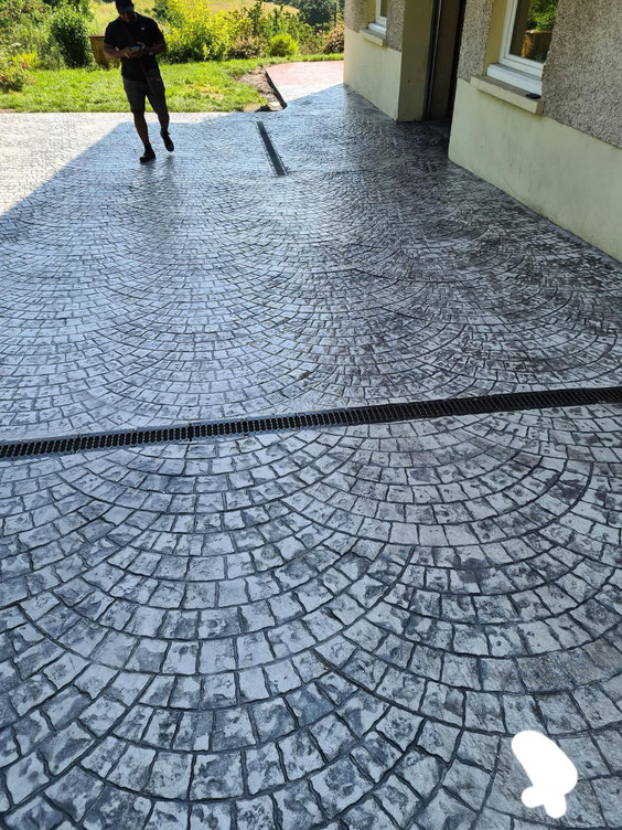 Beton amprentat și elicopterizat Curtea de Argeș