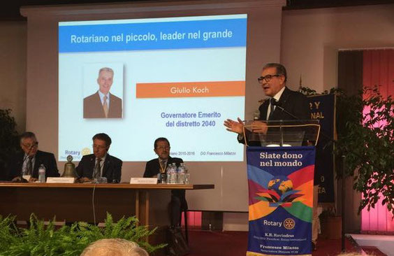 Seminario Distrettuale su Leaderscip e Effettivo - 17 ottobre 2015 Caltanissetta - Intervento del Presidente del Club di Nicosia
