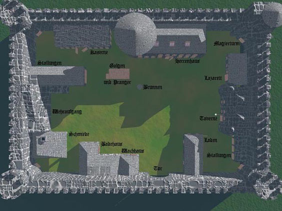 Fort Castir in der Grafschaft Gieroch - Landsitz von Fürst Airir