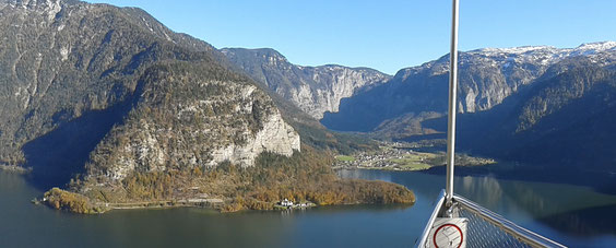 Blick vom Hallstätter Salzberg