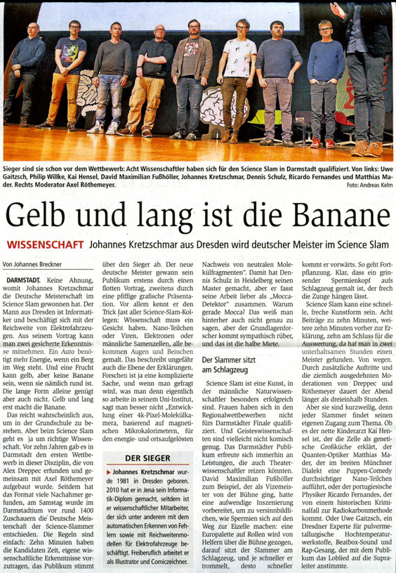 Johannes Breckner im Darmstädter Echo 19.12.2016