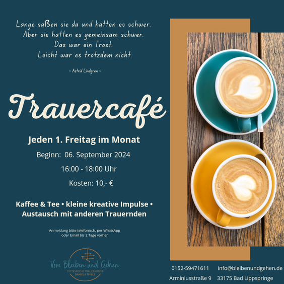 Trauercafe Paderborn Bad Lippspringe Gemeinsam