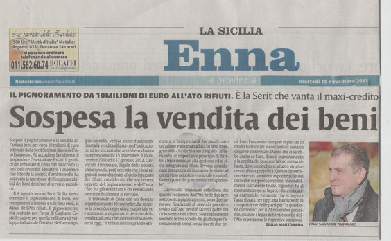 LA SICILIA - martedì 15 novembre 2011