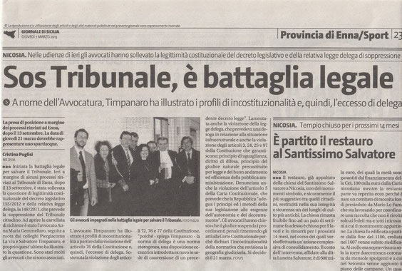 Giornale di Sicilia - giovedì 7 marzo 2013