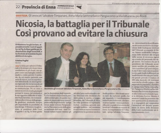 Giornale di Sicilia-Martedì 26 marzo 2013