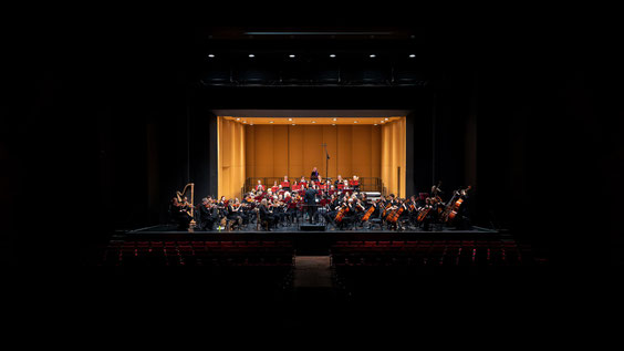 Die Marburger Philharmonie bei der Generalprobe im EPH Marburg