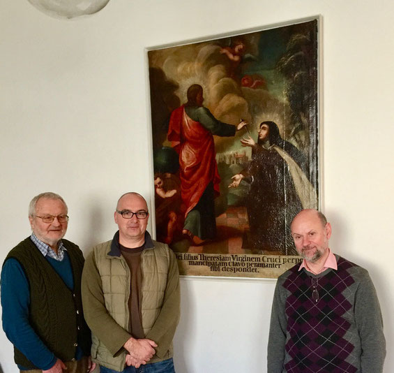 Teresa von Ávila, Ölbild restauriert von der Restaurierungswerkstatt Atelier Aufwind München