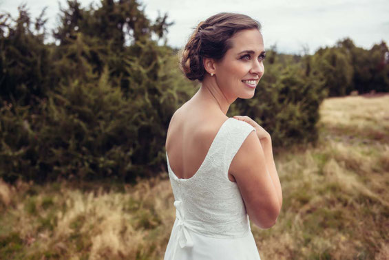 Vintage Brautkleid mit Tüllrock - bio & vegan
