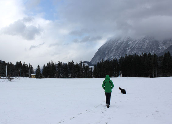 Eine Wanderung durch den Schnee ist ja auch viel schöner!