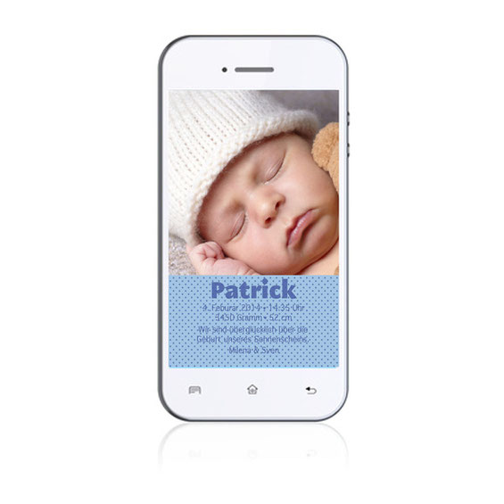 Babykarte als Mobileversion