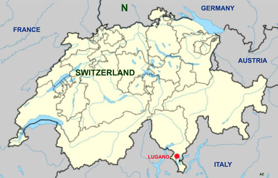 Switzerland map. Map graphics by Anthony Zois.