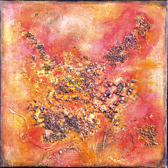 "Blumenschale rot/schwarz