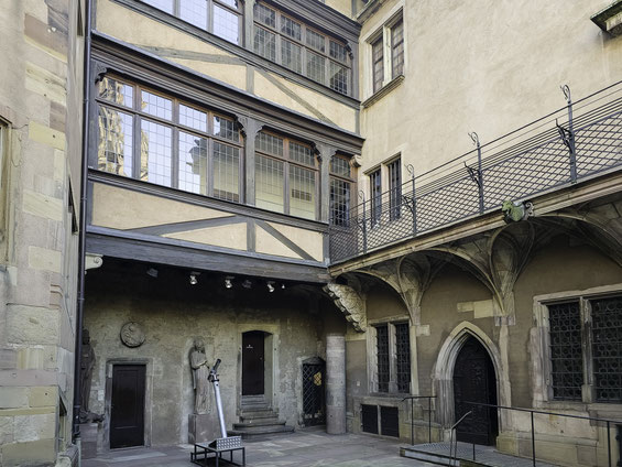 Bild: Innenhof des #MuseeDelOeuvreNotreDame in Strasbourg