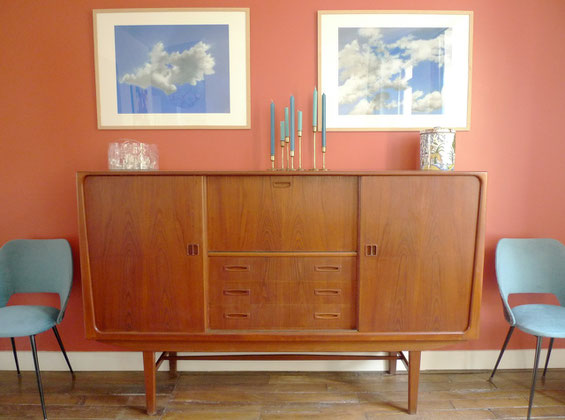 buffet, enfilade, danois, scandinave, Samcom, Johannes Andersen, teck, Bramin, Henry Walter Klein, Clausen&Son