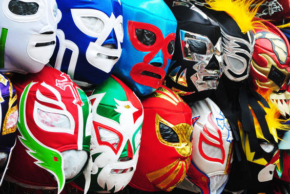 Show de lucha libre profesional y luchadores