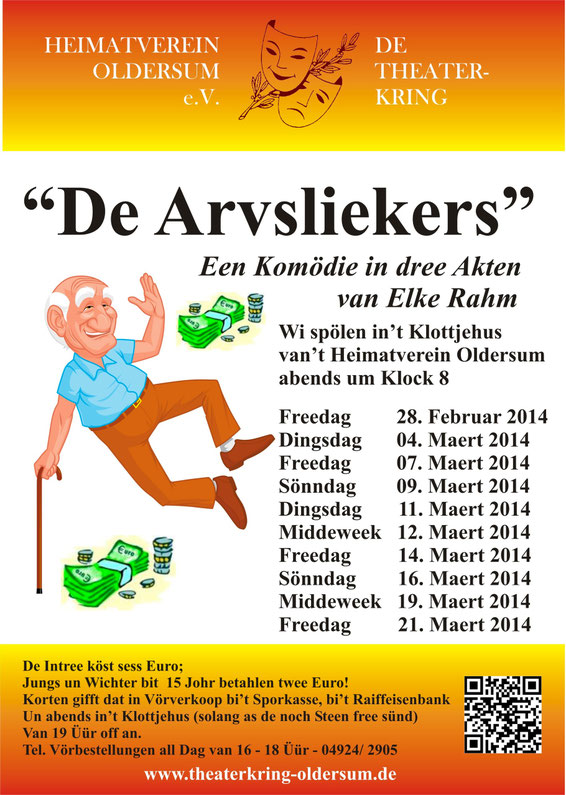 Plakat "De Arvsliekers"