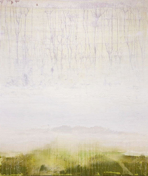 DIE ERDE ERWACHT. 120 x 140 cm | Gouache & Naturpigmente auf Leinwand.