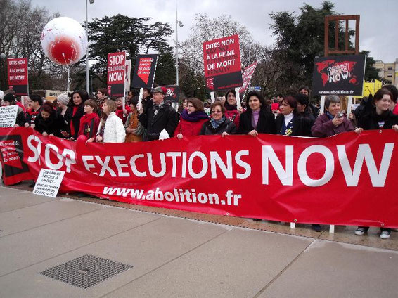 Vereint in dem Ziel: Stop Executions NOW!