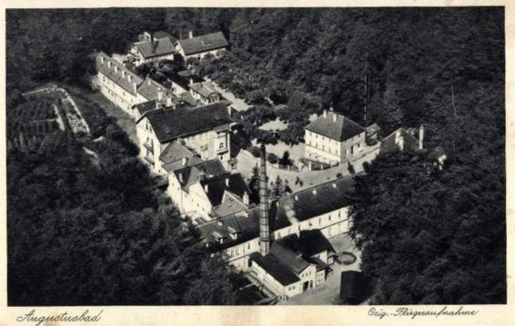 Das „Mohr- und Stahlbad Augustusbad über Radeberg“;  um 1930