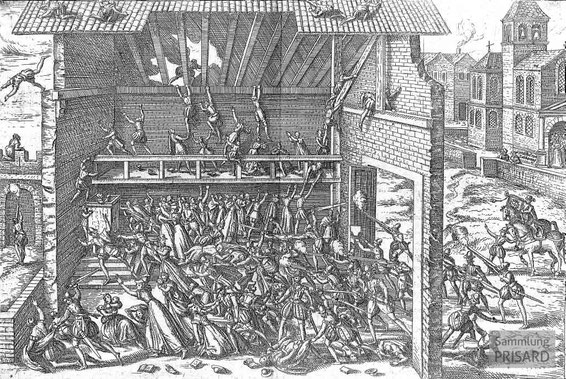 IMA.16.001 Massaker von Wassy (Kupferstich, 1588) / © Sammlung PRISARD