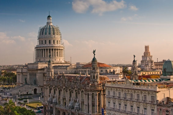 Havanna - Blick über die zentrale Plaza zum Capitolo