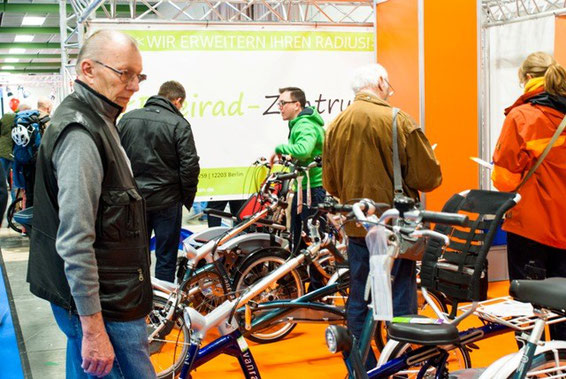 Dreirad-Zentrum Berlin informiert über Dreiräder für Erwachsene auf der Velo Berlin