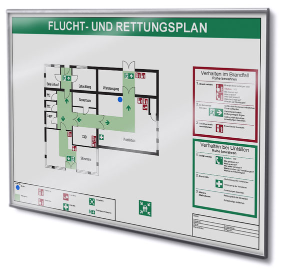 Informationsschild für Einleger im Format A3