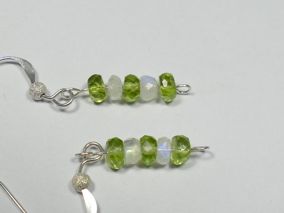 Base pour les boucles d'oreilles avec nacre en croix
