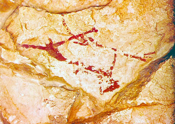 Arquero, Cingle de la Mola Remígia (Ares del Maestrat, l'Alt Maestrat) Aquí en se han encontrado más de 300 figuras al abrigo de las cuevas.,