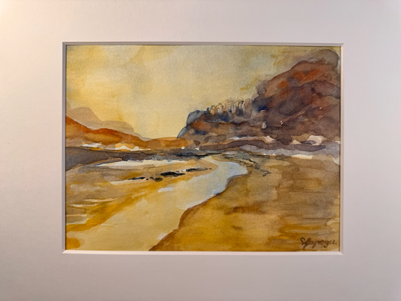 Aquarell, 30 × 40 cm im Passpartout