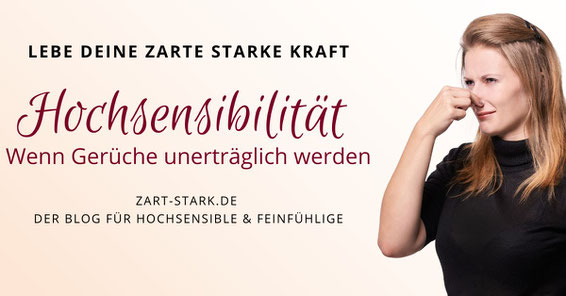 Frau, die sich die Nase zuhält zum Artikel "Hochsensibilität - Wenn Gerüche unerträglich werden"