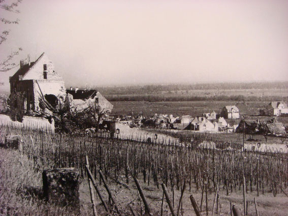 The Sigolsheim monstery after the Battle. (Photo courtesy Aimé Haubtmann and Société d'Histoire de Sigolsheim)