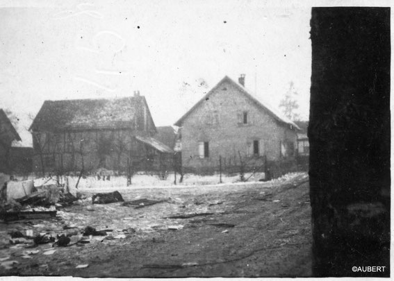 This is the intersection of Rue des Vosges and Grand Rue where the Germans had a roadblock against Allied tanks after the Battle (photo courtesy Philippe Aubert)