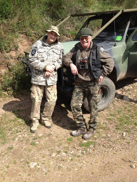 Me and my very good friend and guide Hubert (a former paratrooper in the Foreign Legion) - Hohe Schwartz April 2015