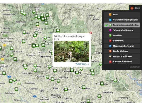Natursehenswürdigkeiten als interessante Orte für Geocaches
