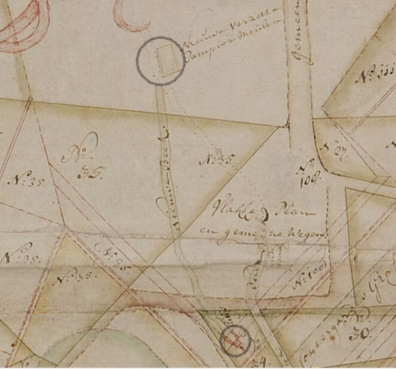 Nieuwe verzette papiermolen in Sonsbeek Bron Oud Archief Arnhem - Historische wandeling langs de Sint-Jansbeek (Zypendaal - Sonsbeek) Chayah Godschalk Visser