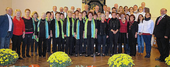 Teilnehmer Gruppenchorkonzert aus Wipfeld, Gochsheim, Gerolzhofen - 24.10.15 - in Wipfeld