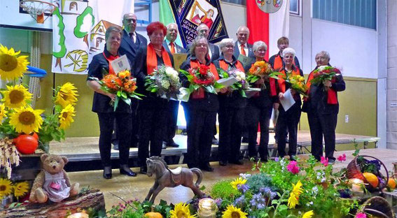 Ehrungen 2018 - durch stellvertr. Vorsitzenden der Sängergruppe - Heinz Vogt