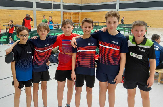 Teilnehmer Bezirksrangliste Jungen 13, 14 und 15