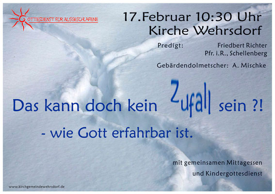 Plakat Gottesdienst für Ausgeschlafene