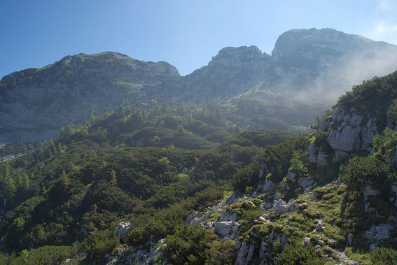 Am Sella del Lago, der Gupf im linken Bildteil ist noch nicht der Gipfel