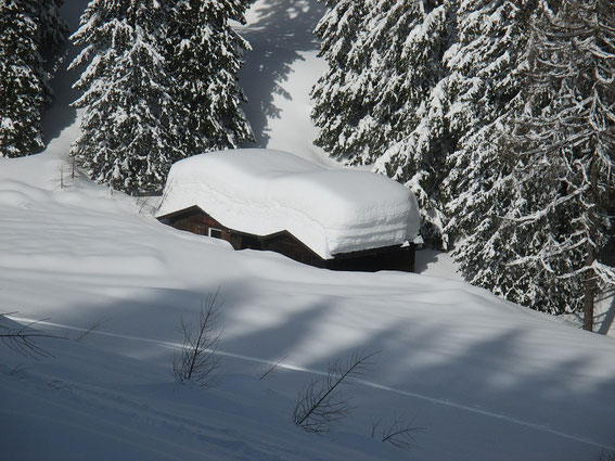 Im Jahr 2014 liegt noch mehr Schnee als im März 2006 (vgl. Bild darunter)
